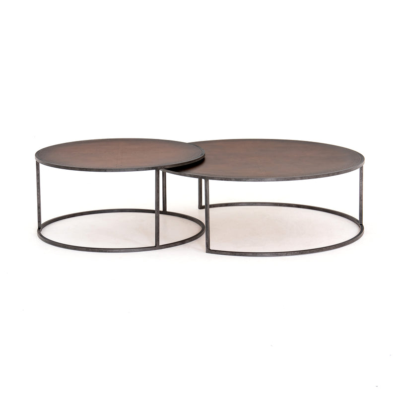 Catalina Nesting Coffee Table - Copper Clad