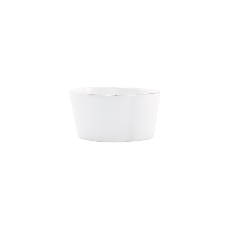 Melamine Lastra White Condiment Bowl