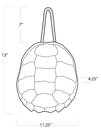 Turtle Shell Accessory (Bleached)