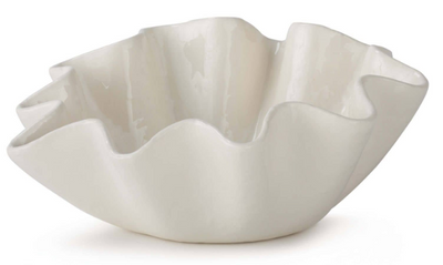 Ruffle Ceramic Bowl Large