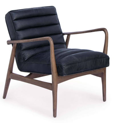Piper Chair (Antique Black Leather)
