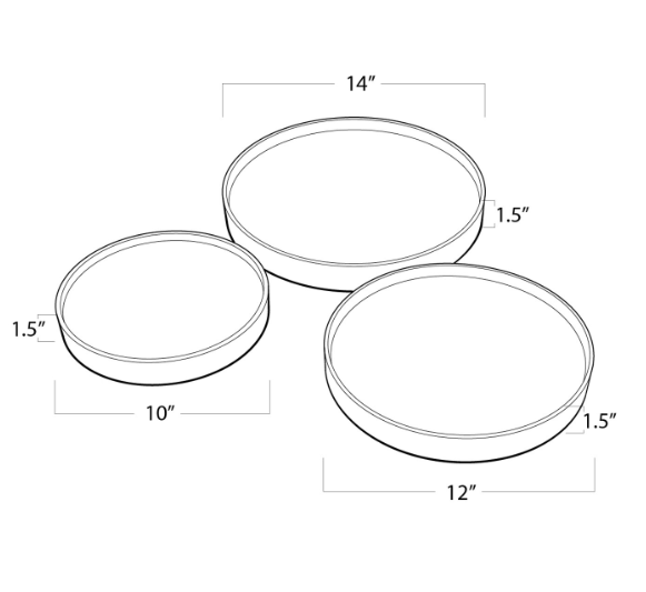 Mixer Trays (Set of 3)