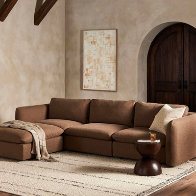 INGEL 3-PIECE SECTIONAL WITH OTTOMAN