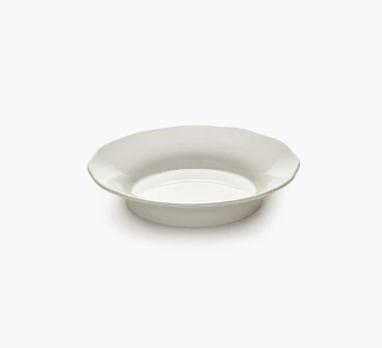 Deep Side Plate L White Silhouette Set of 4