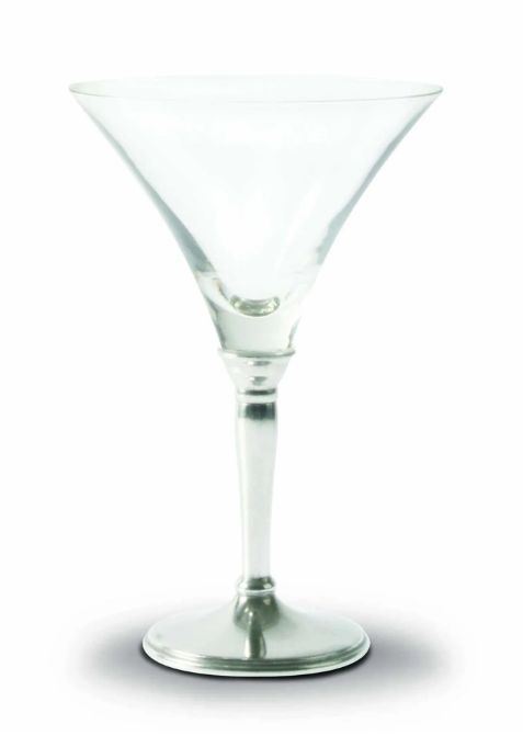 Classic Pewter Stem Cocktail Glass