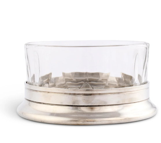 Nut Bowl Hatched Glass