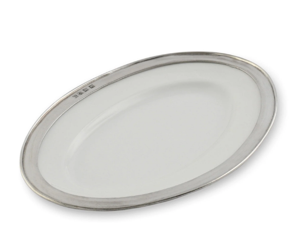 Oval Serving Platter Porcelain Small