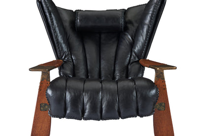 Verite Armchair - Red Brown Leather