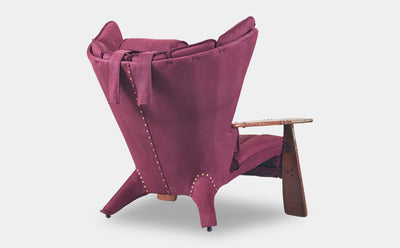 Verite Armchair - Red Brown Leather