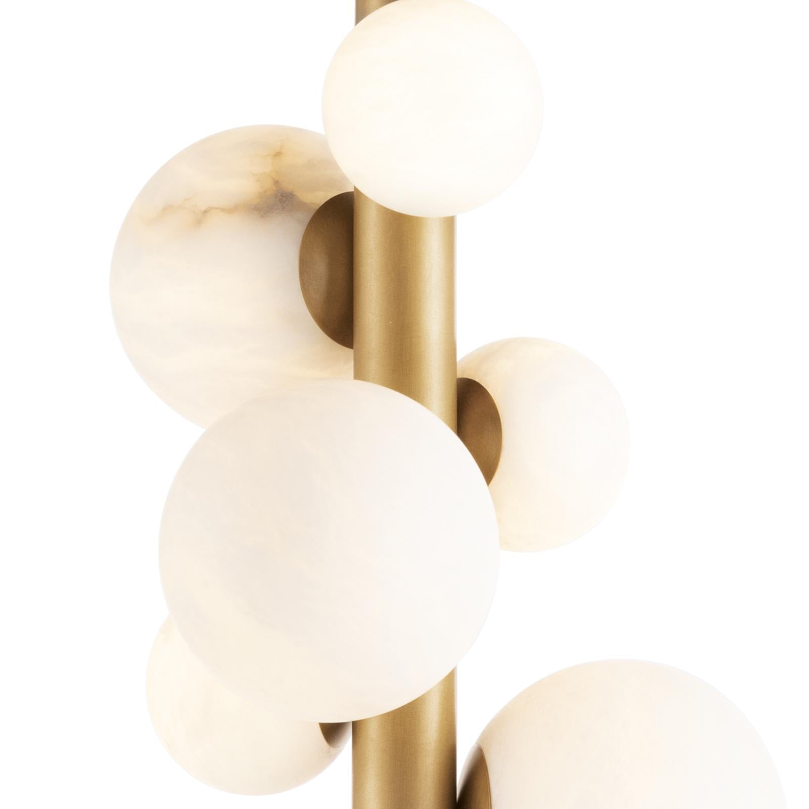 Styx Vertical Pendant (Natural Brass)