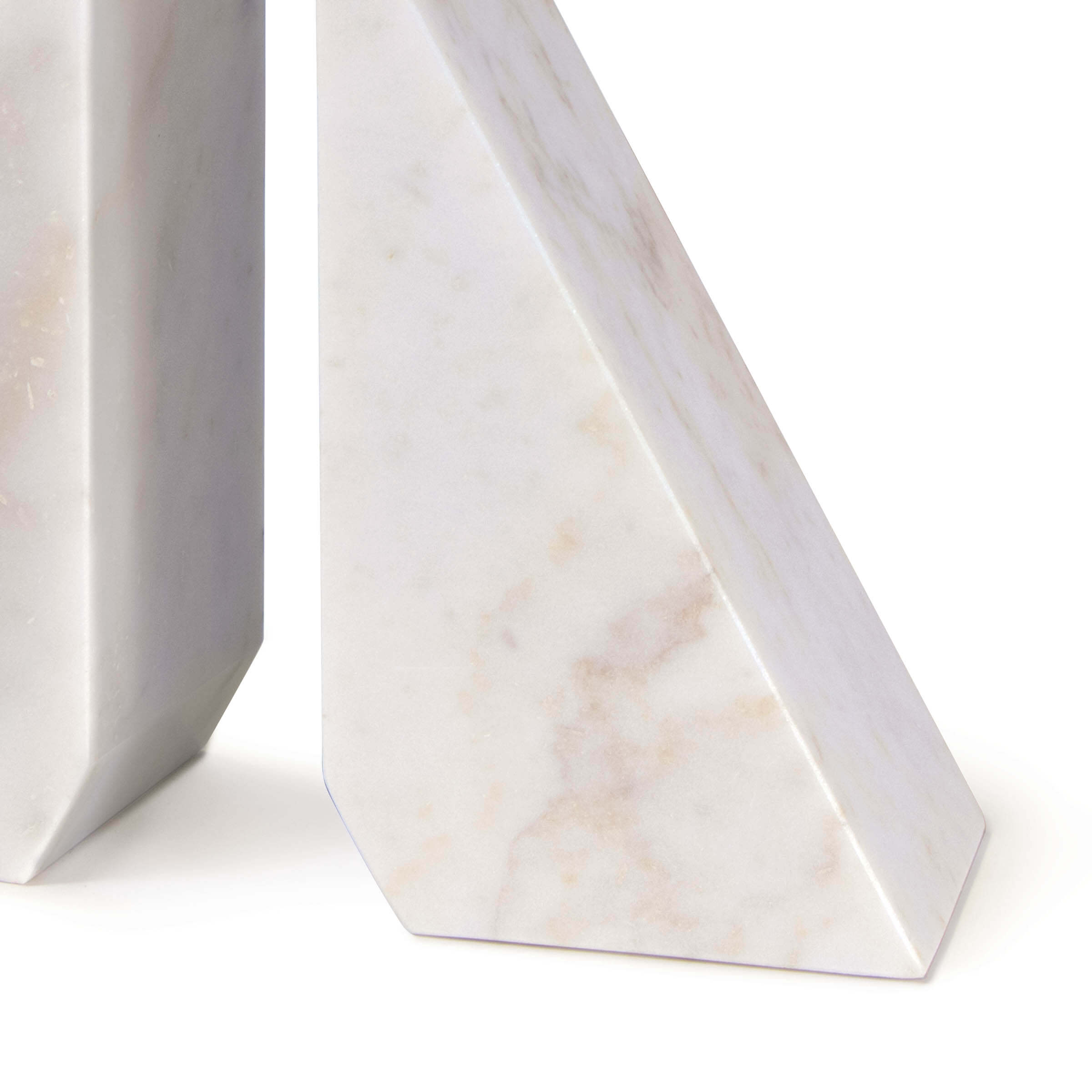 Othello Marble Bookends (White)