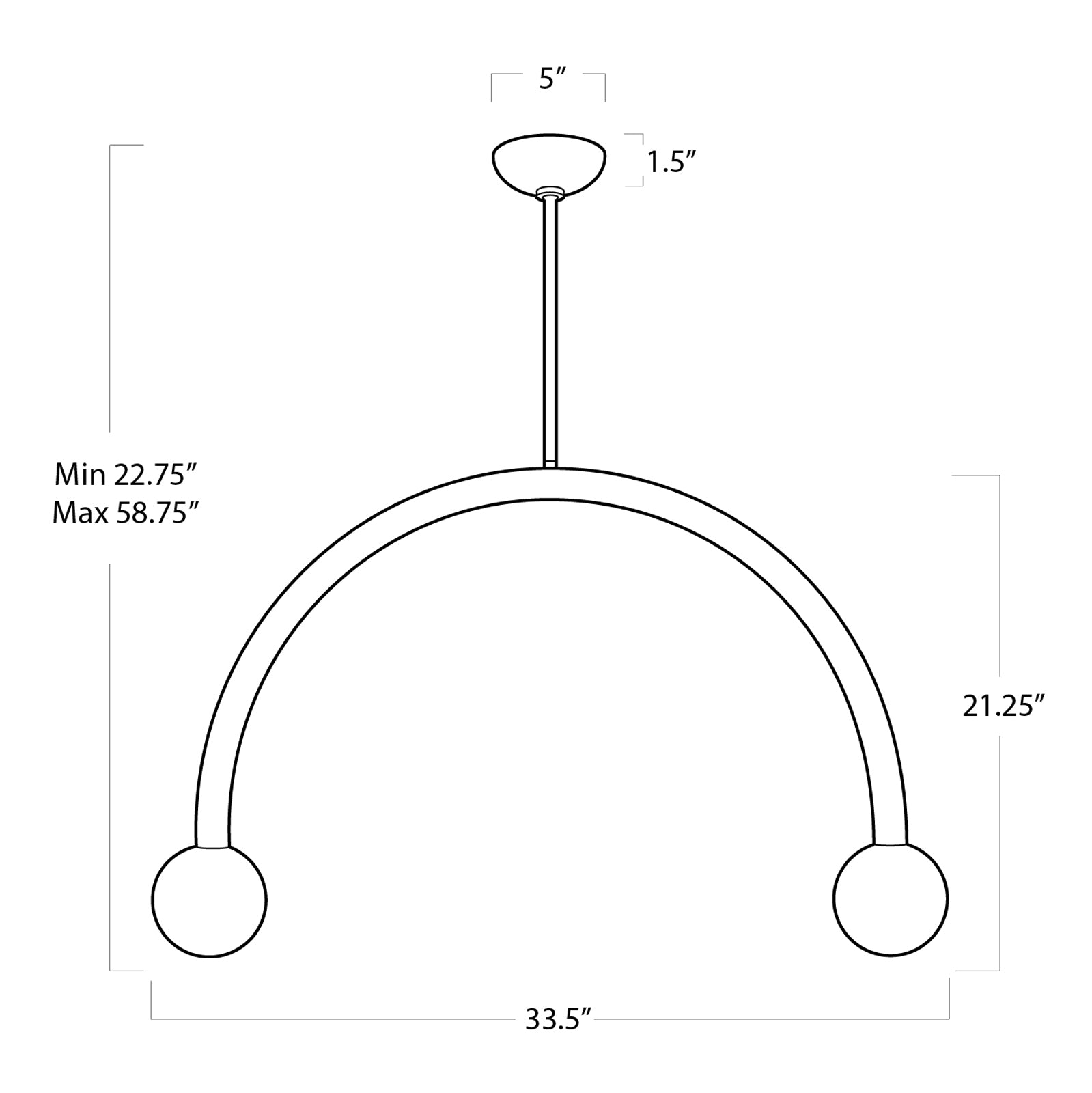 Happy Pendant Large (Oil Rubbed Bronze)