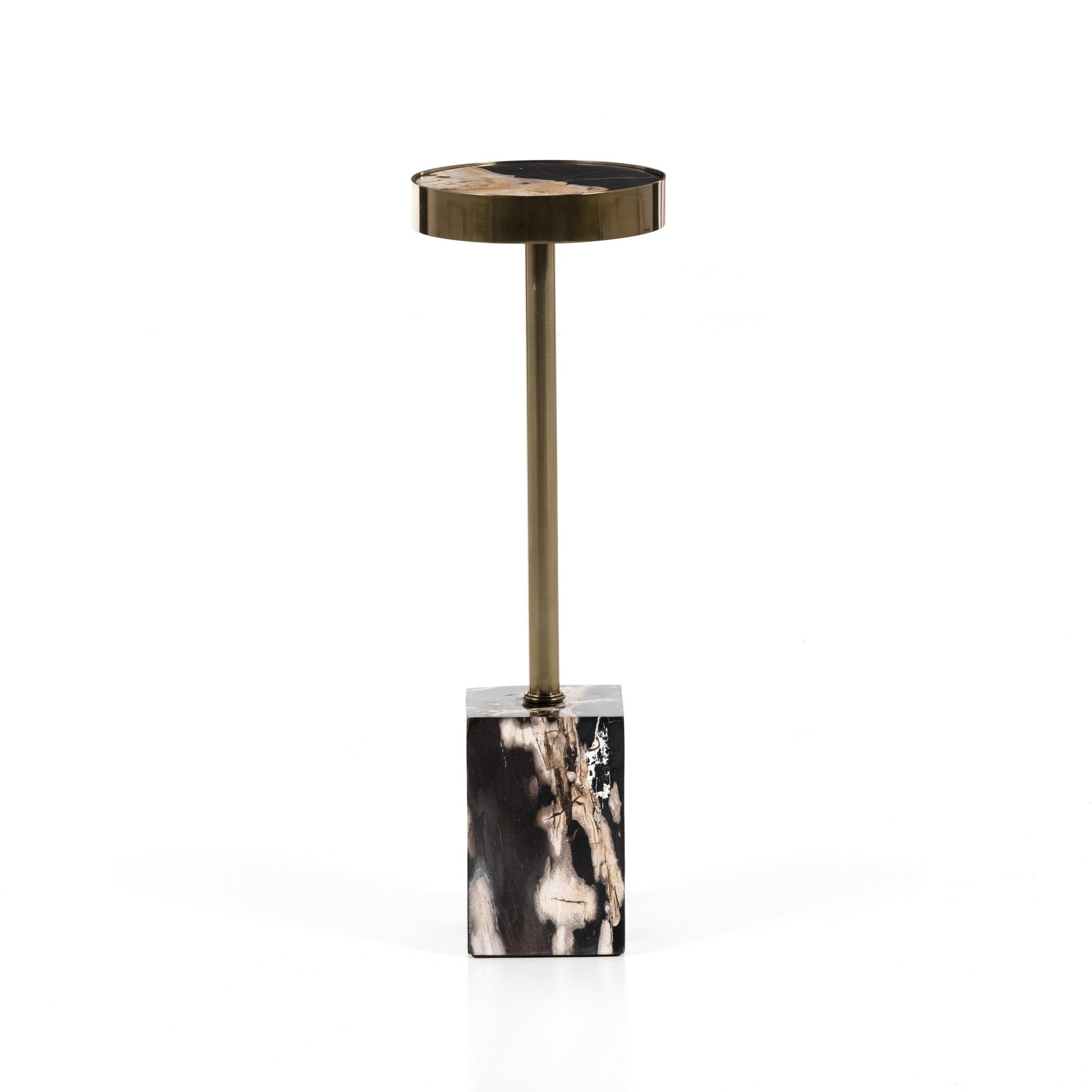 Bevin End Table - Dark Petrified Wood