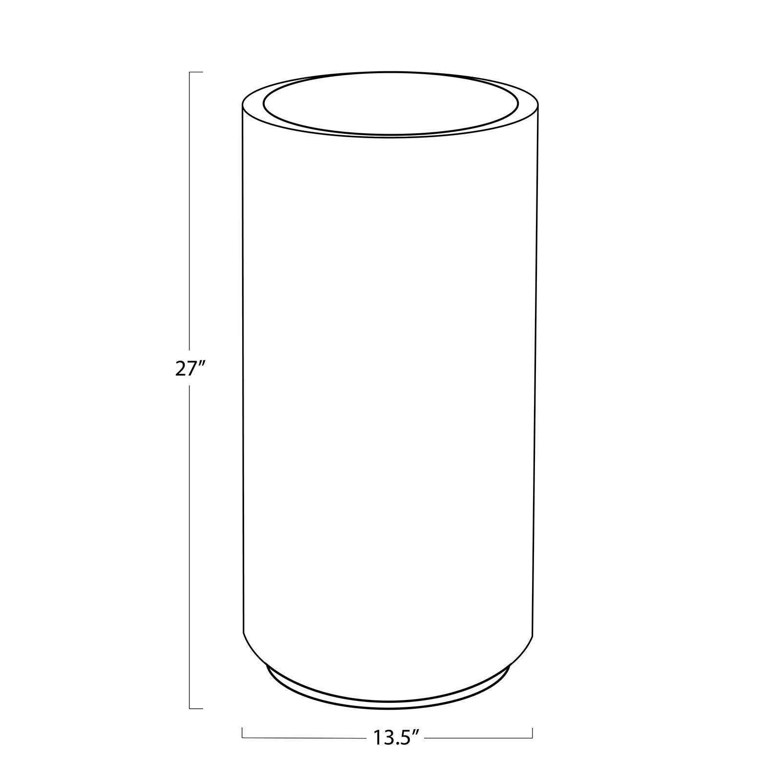 Eli Wood Side Table (Tall)