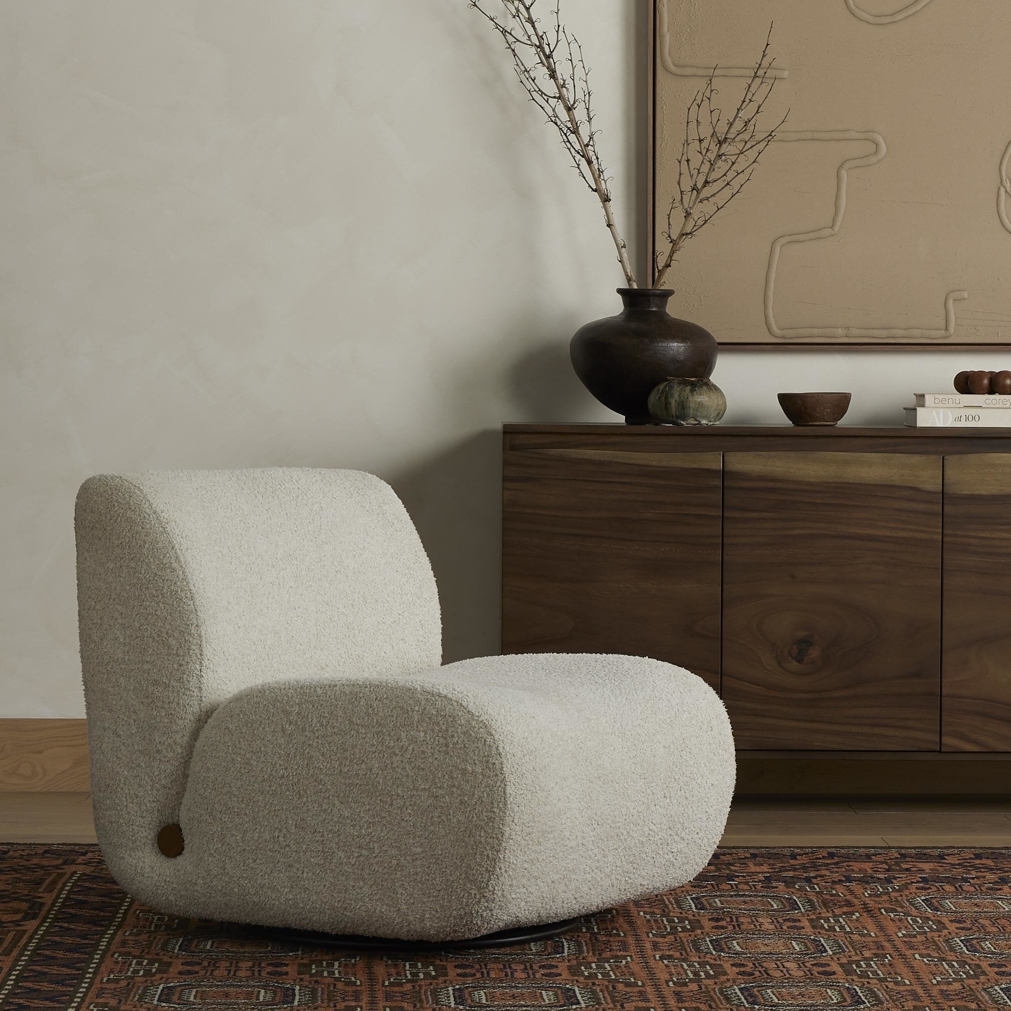 Siedell Swivel Chair - Sheldon Ivory