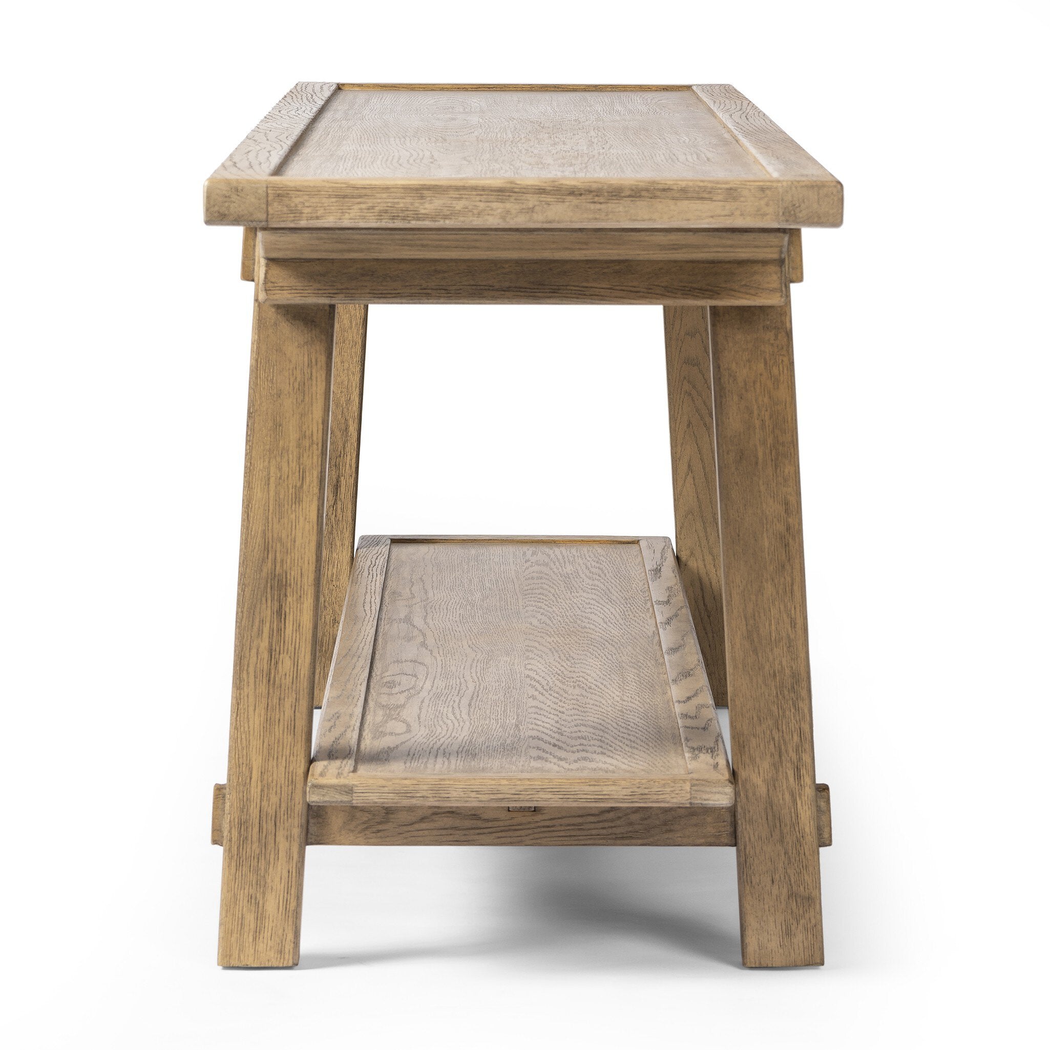 Trinity Console Table - Distressed Light Oak