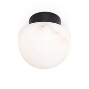 Parker Alabaster Flush Mount (Oil Rubbed Bronze)