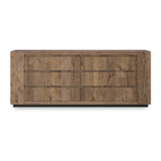Abaso 6-Drawer Dresser - Rustic Wormwood Oak