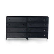 Belmont 8 Drawer Metal Dresser - Black