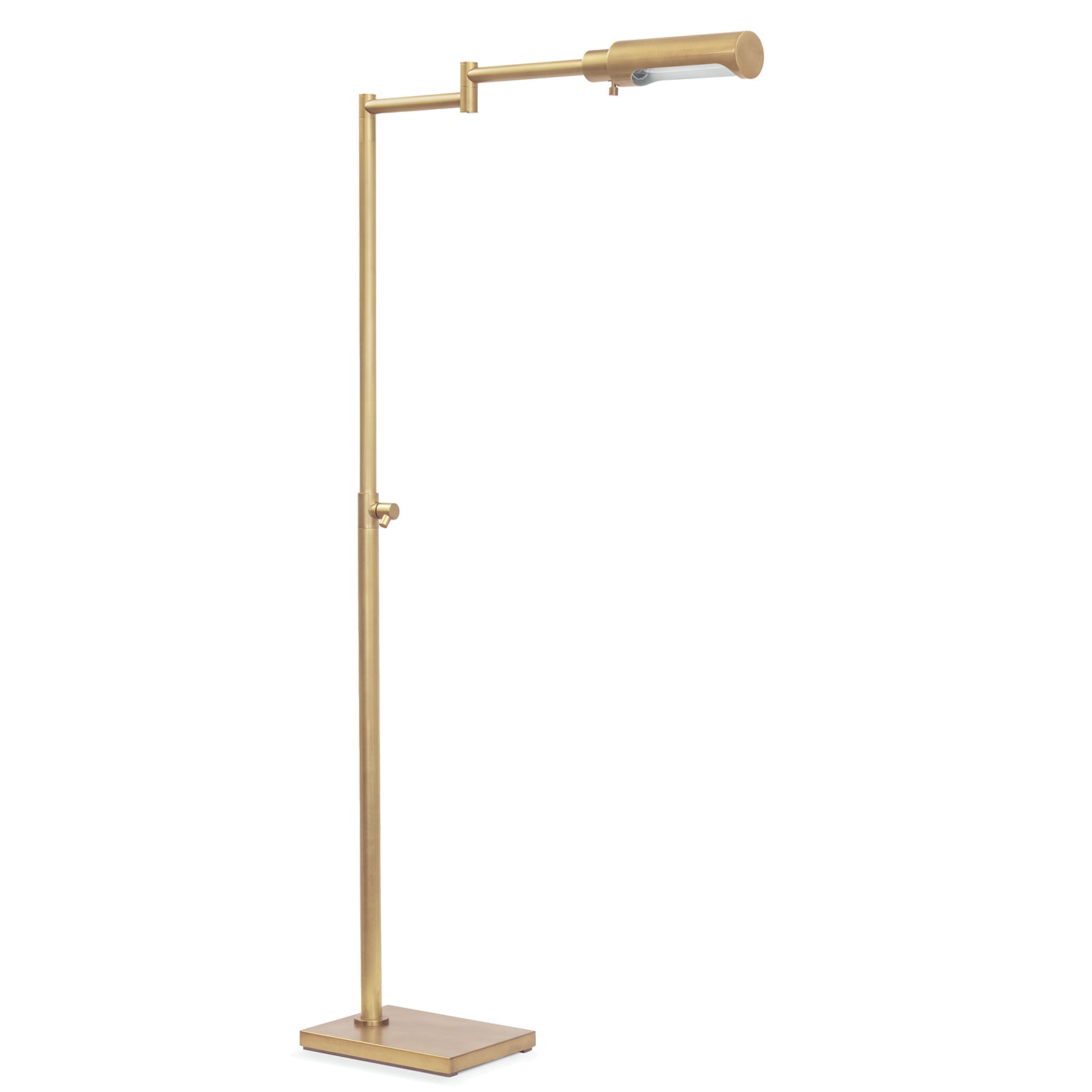 Noble Floor Task Reading Lamp (Natural Brass)