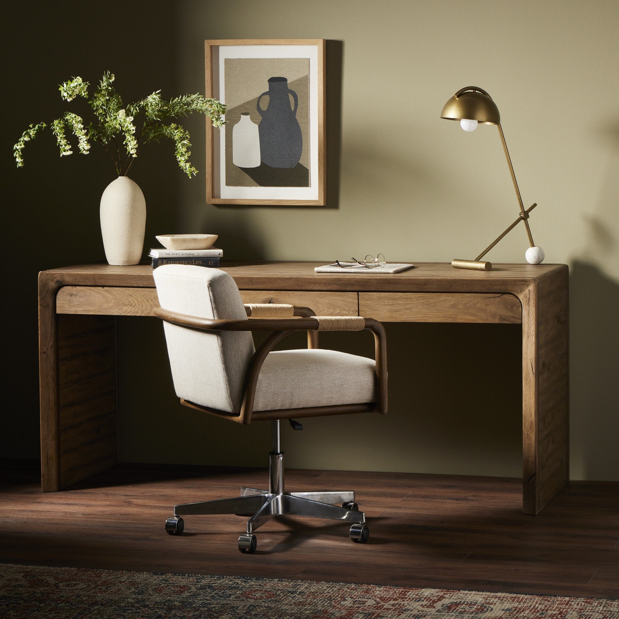 Henry Desk - Rustic Grey Veneer