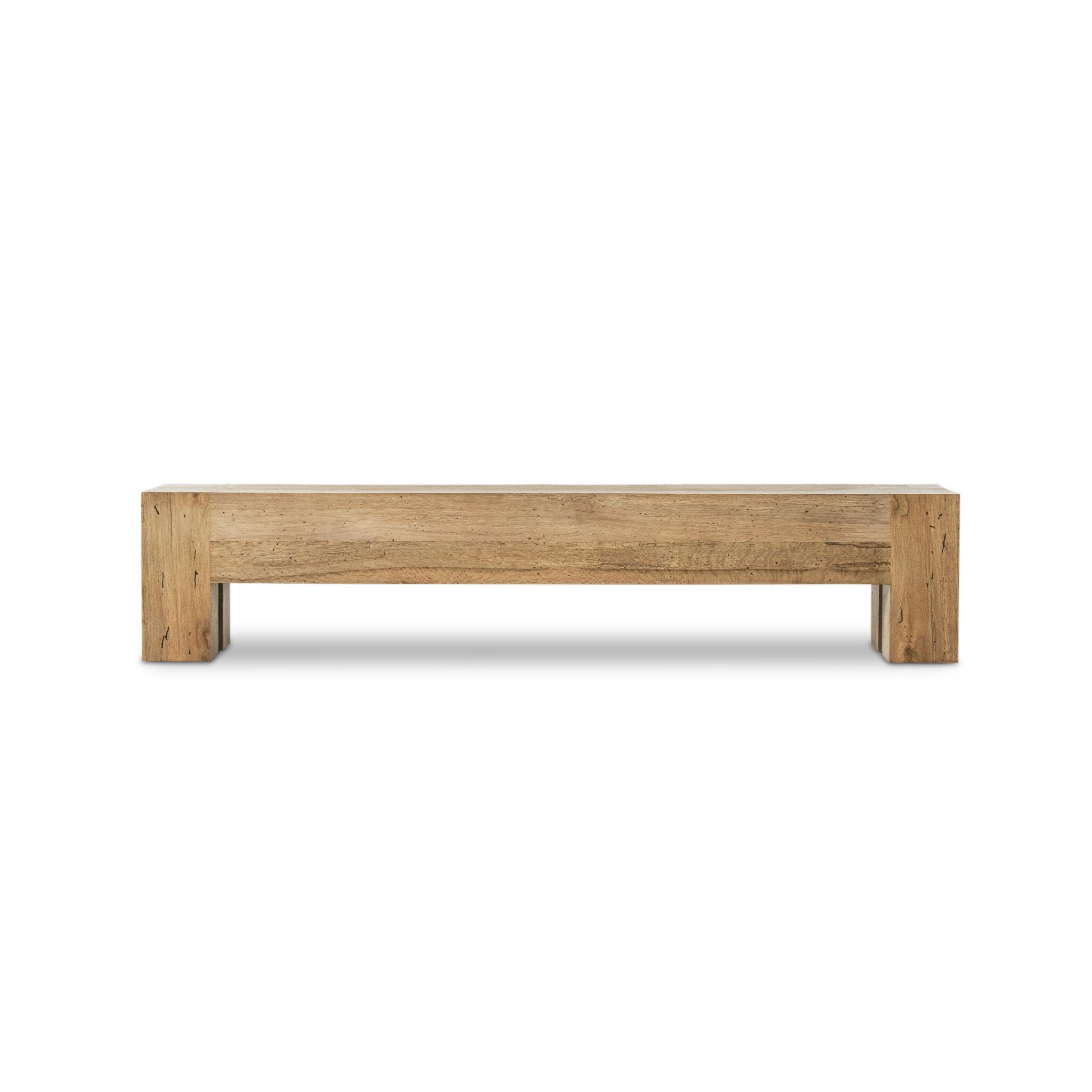 Abaso Large Accent Bench - Rustic Wormwood Oak