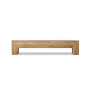 Abaso Large Accent Bench - Rustic Wormwood Oak