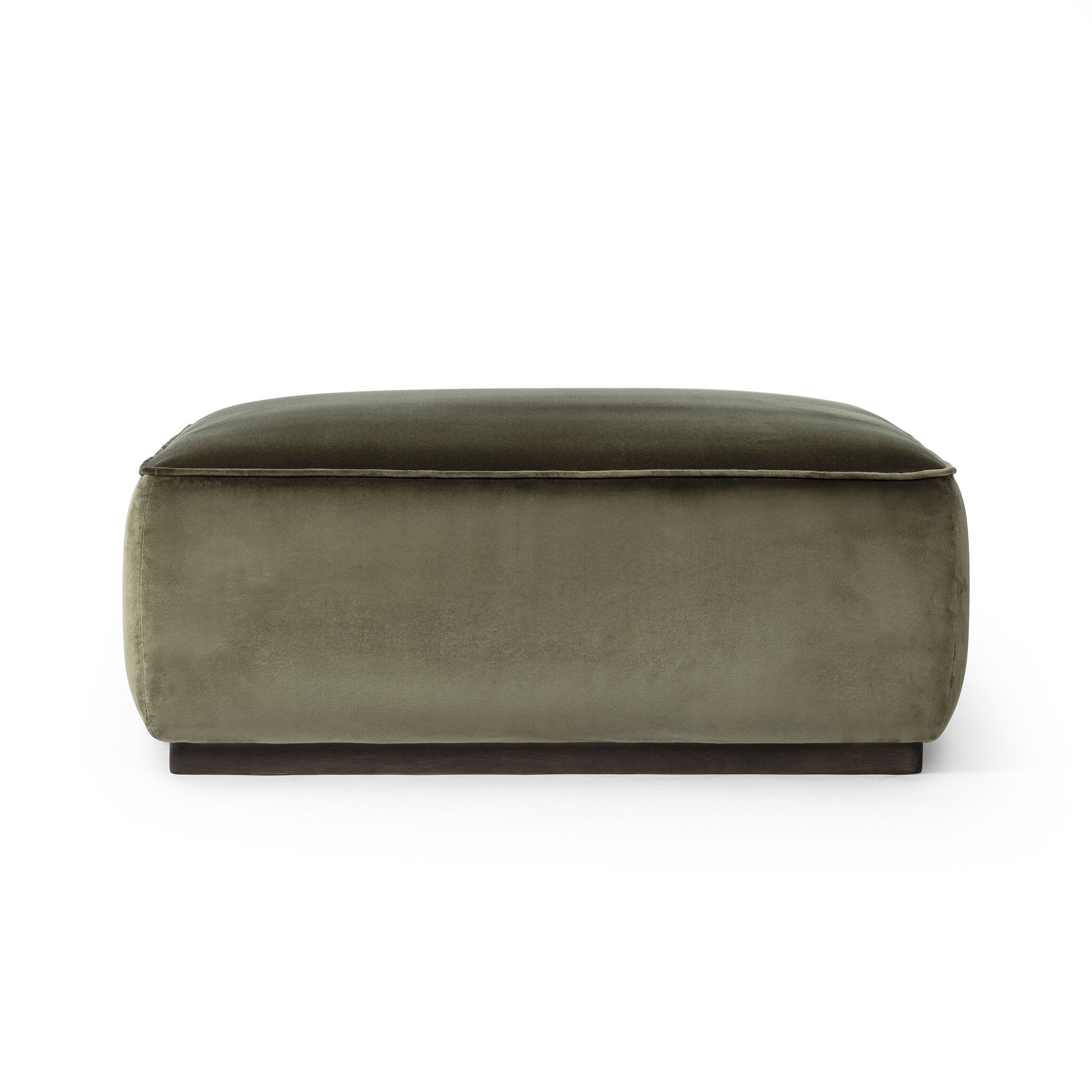 Sinclair Square Ottoman-36" - Surrey Olive