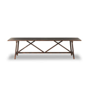 The 1500 Kilometer Dining Table - Aged Brown Veneer