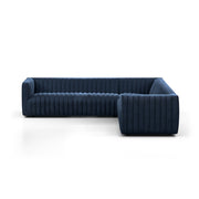 Augustine 3-Piece Sectional - Sapphire Navy