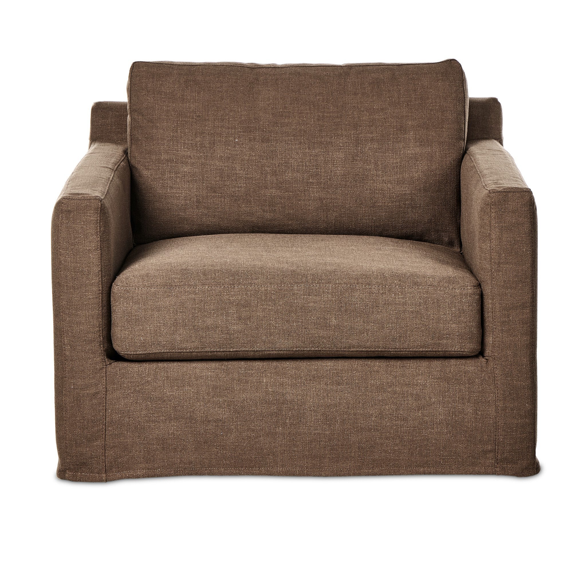 Hampton Slipcover Swivel Chair - Antwerp Cafe