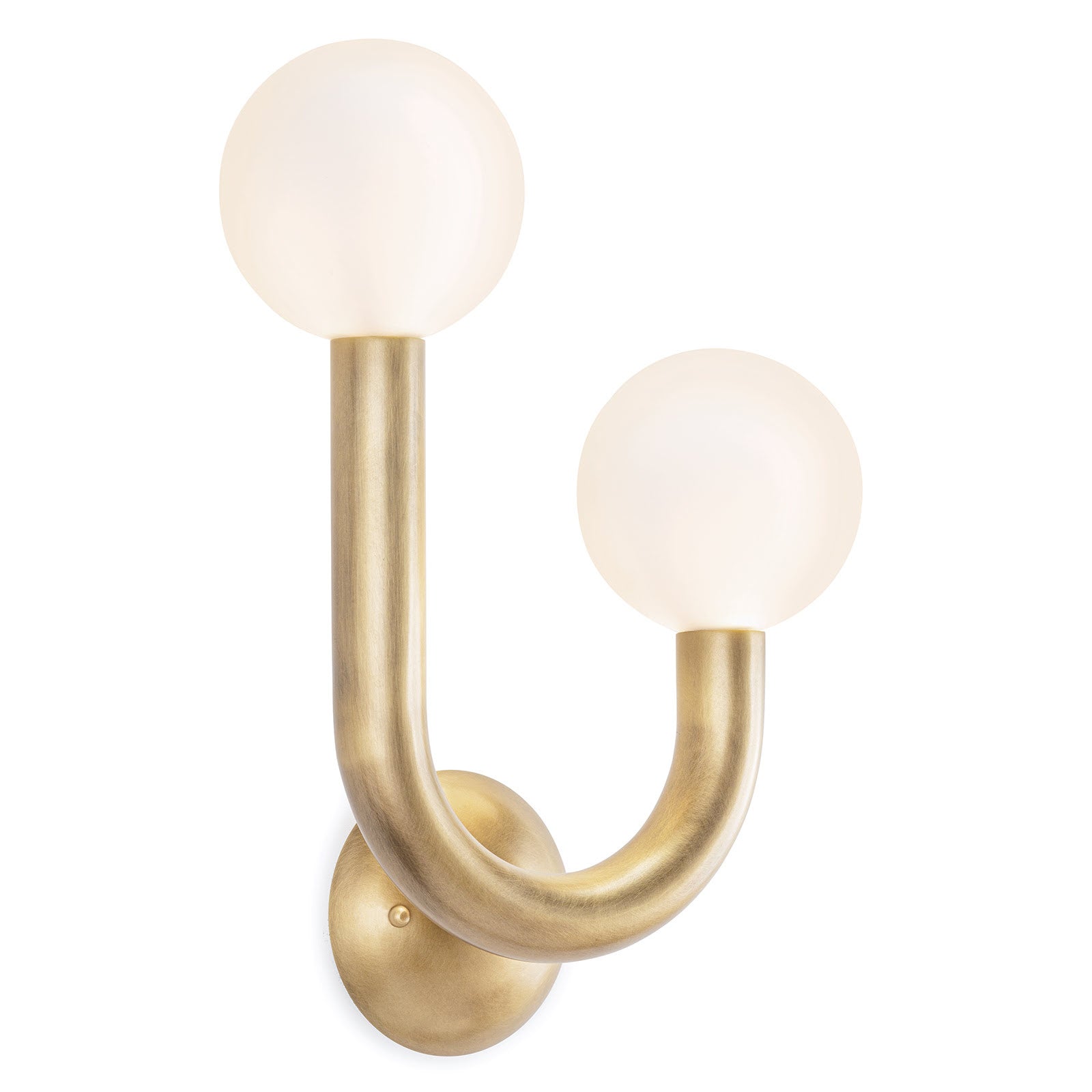 Happy Sconce Right Side (Natural Brass)