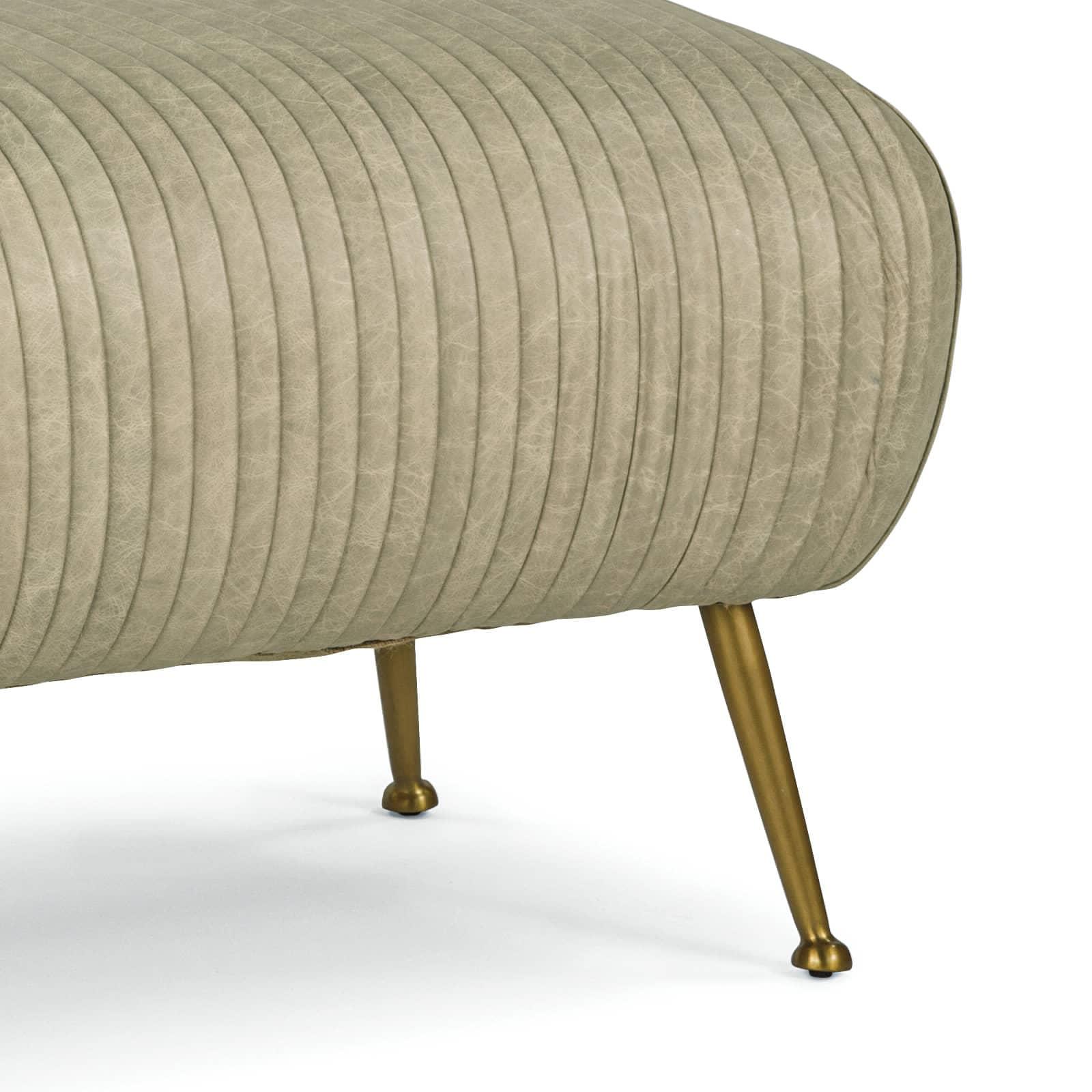 Beretta Leather Bench (Cappuccino)