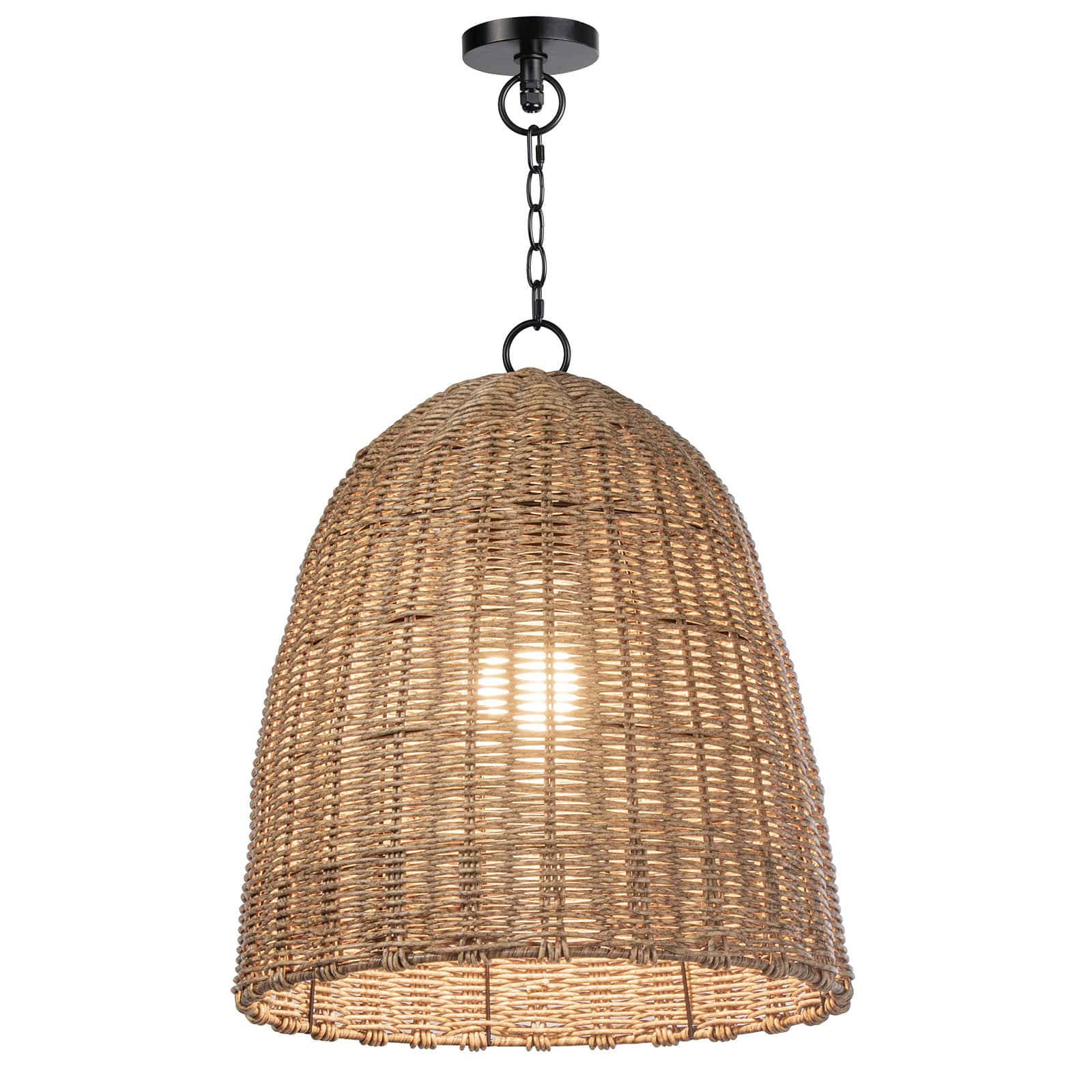 Beehive Outdoor Pendant Small (Weathered Natural)