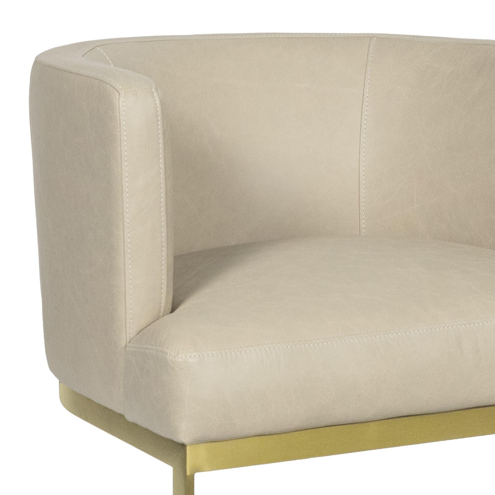 Owen Leather Dining Chair (Cappuccino)