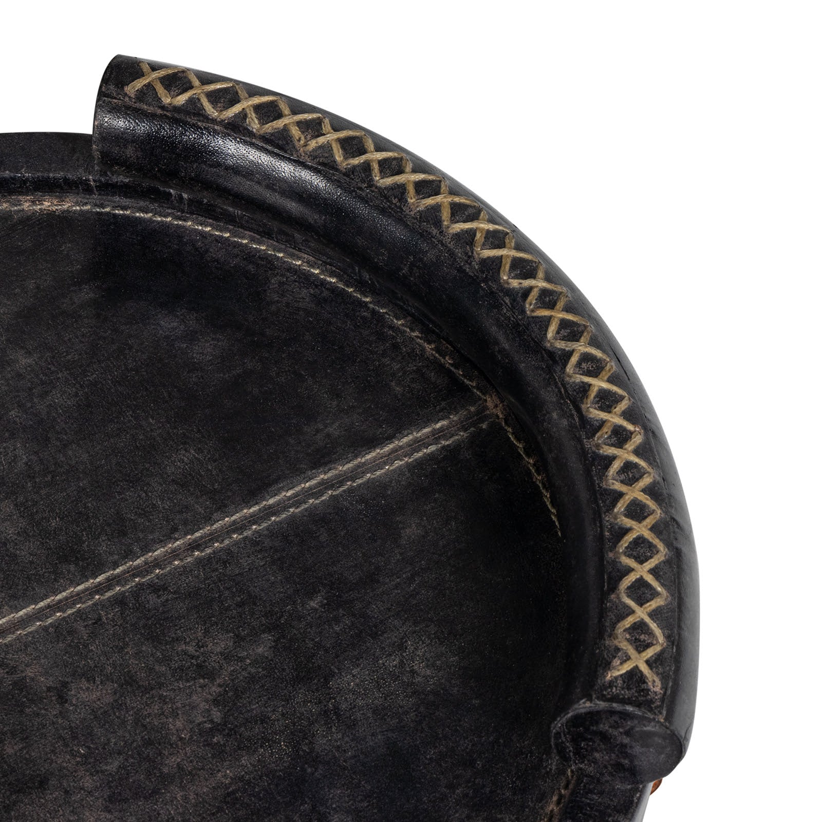 Forte Leather Tray Oval (Black)