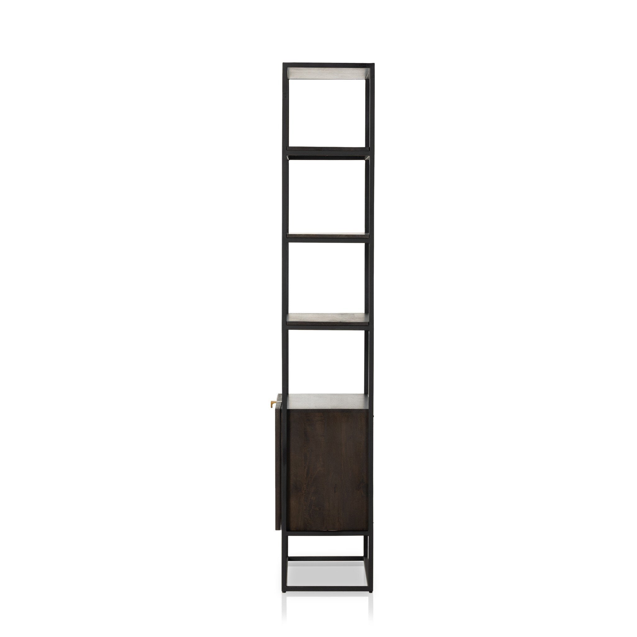Kelby Bookcase - Gunmetal