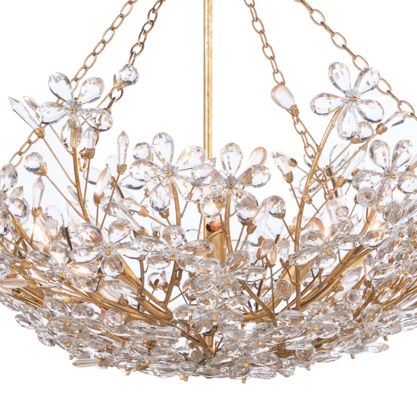 Cheshire Basin Chandelier (Gold Leaf)