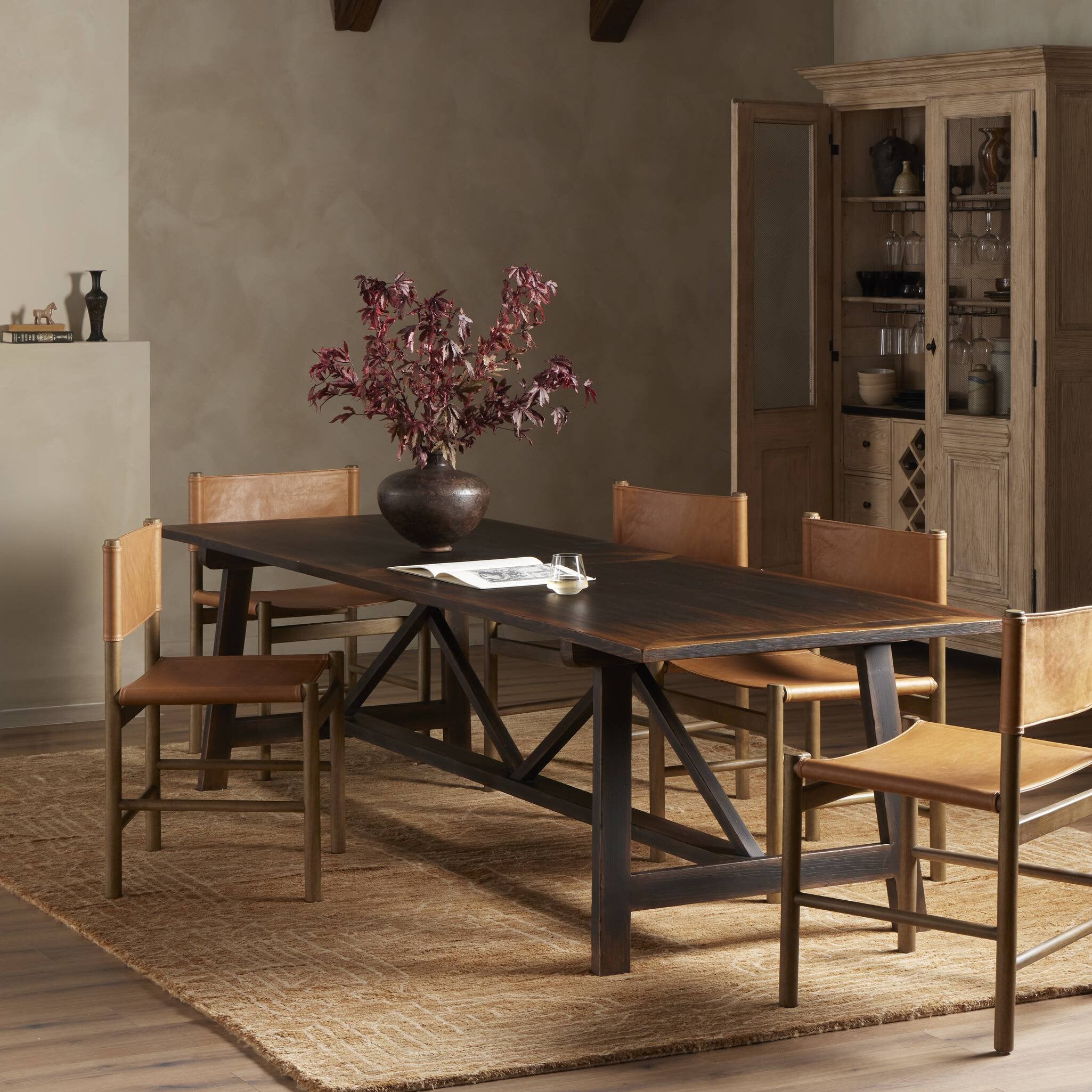 The 1500 Kilometer Dining Table - Aged Brown Veneer