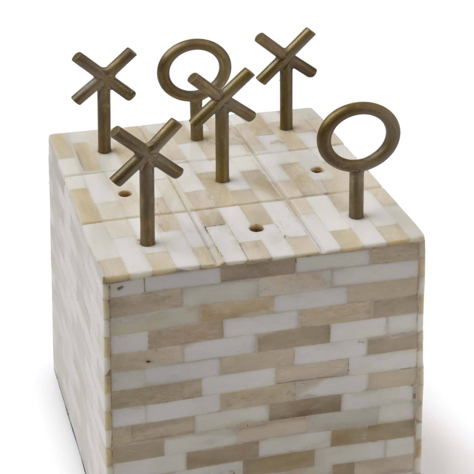 Tic Tac Toe Block (Multi-Tone Bone)