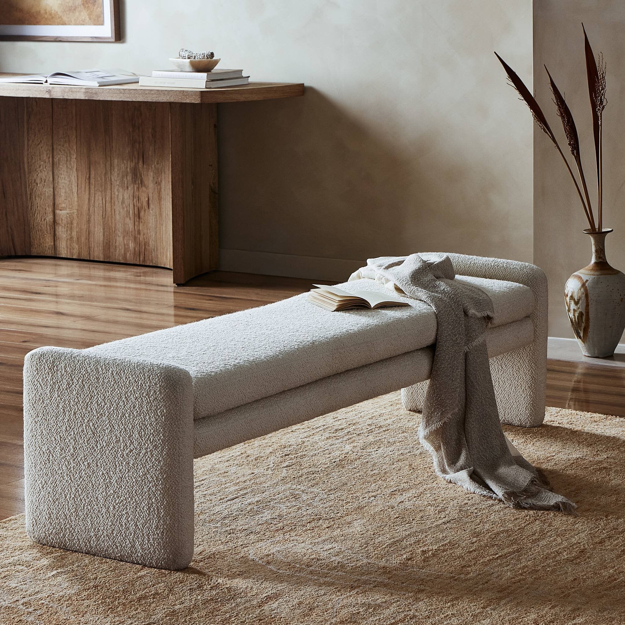 Serena Accent Bench - Durham Cream