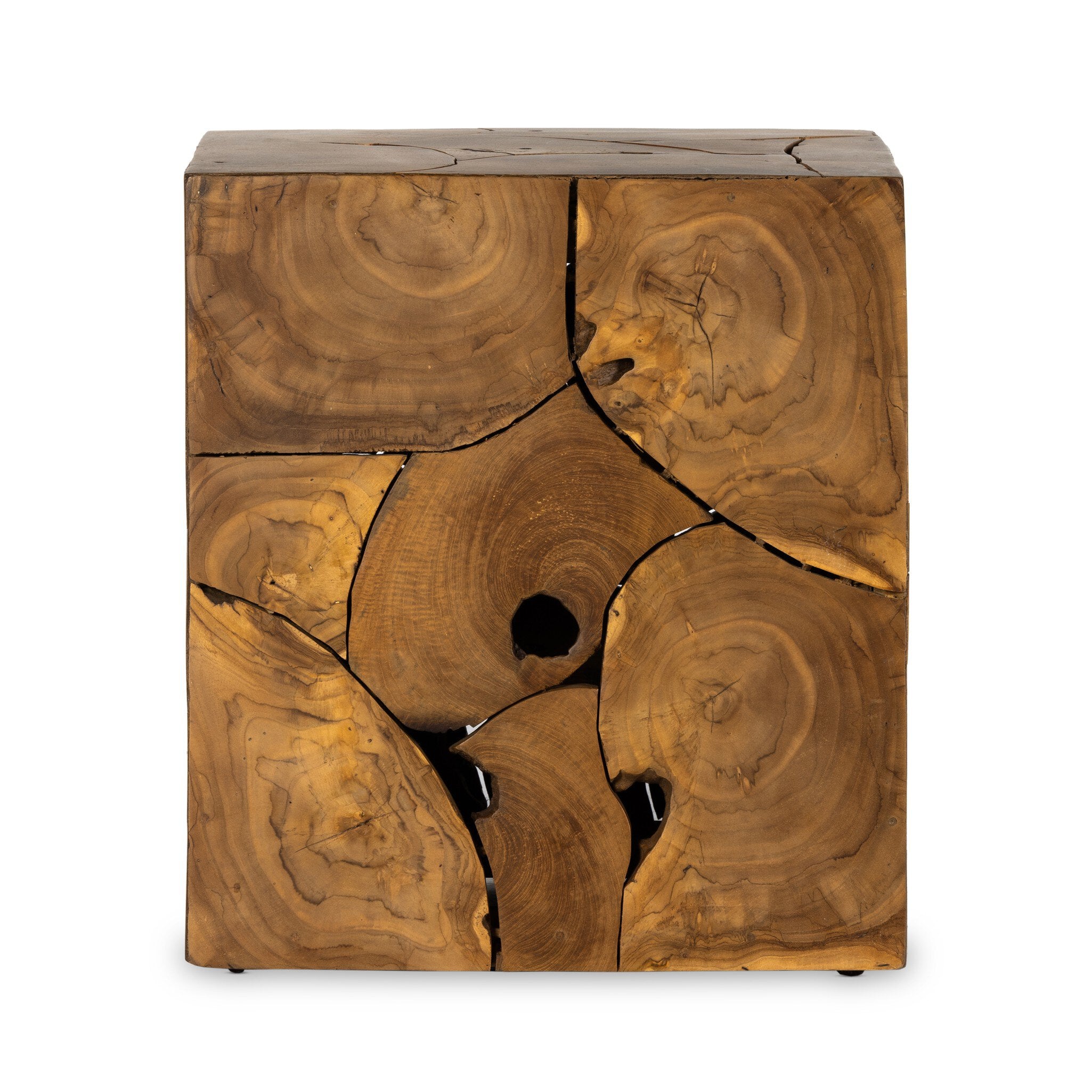 Tomlin Outdoor End Table - Teak Root