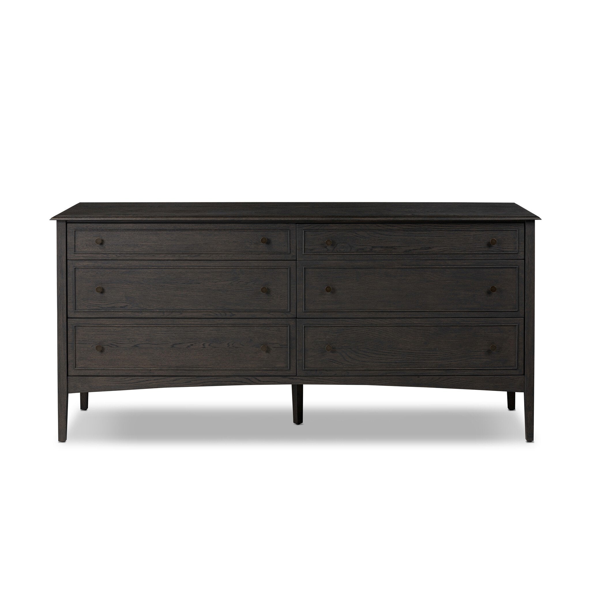 Maggie 6 Drawer Dresser - Smoked Black Oak Veneer