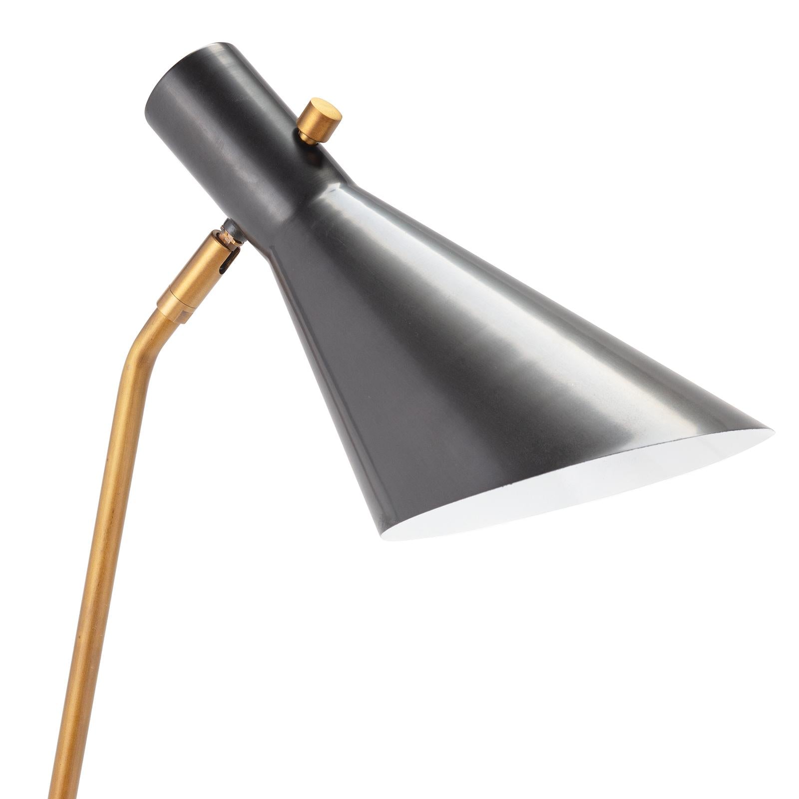 Spyder Task Lamp (Blackened Brass and Natural Brass)