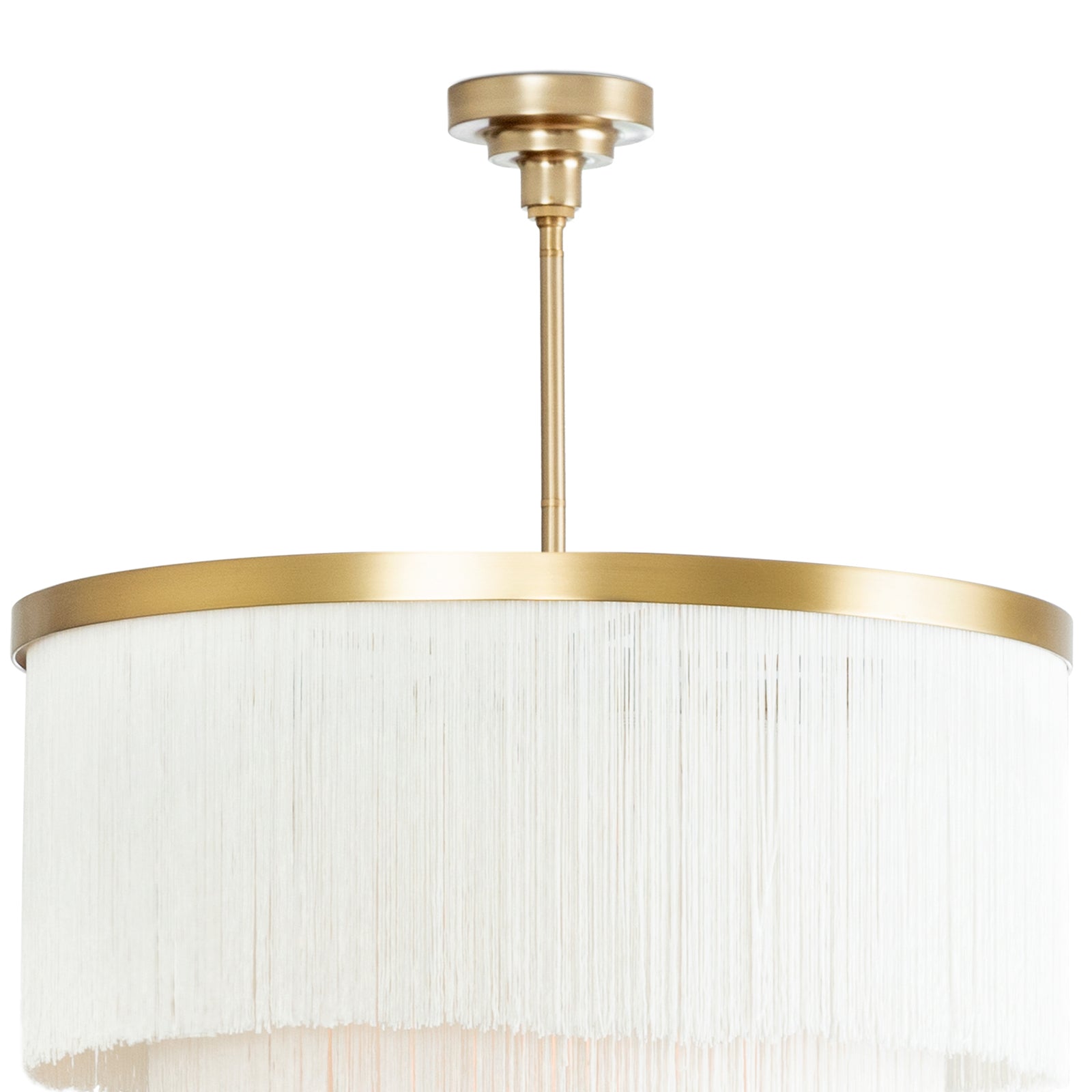 Cabaret Fringe Chandelier (Ivory)