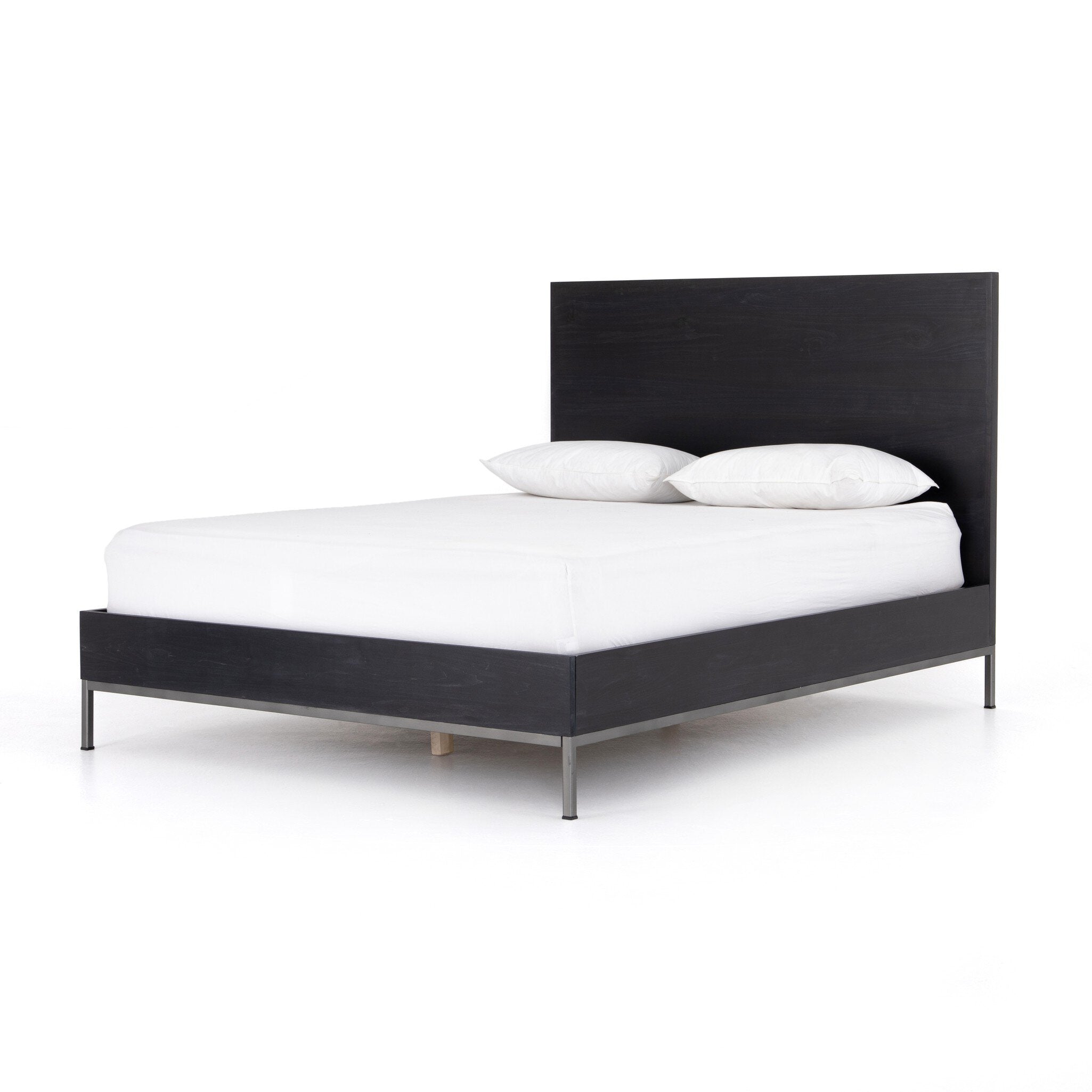 Trey Bed - Black Wash Poplar