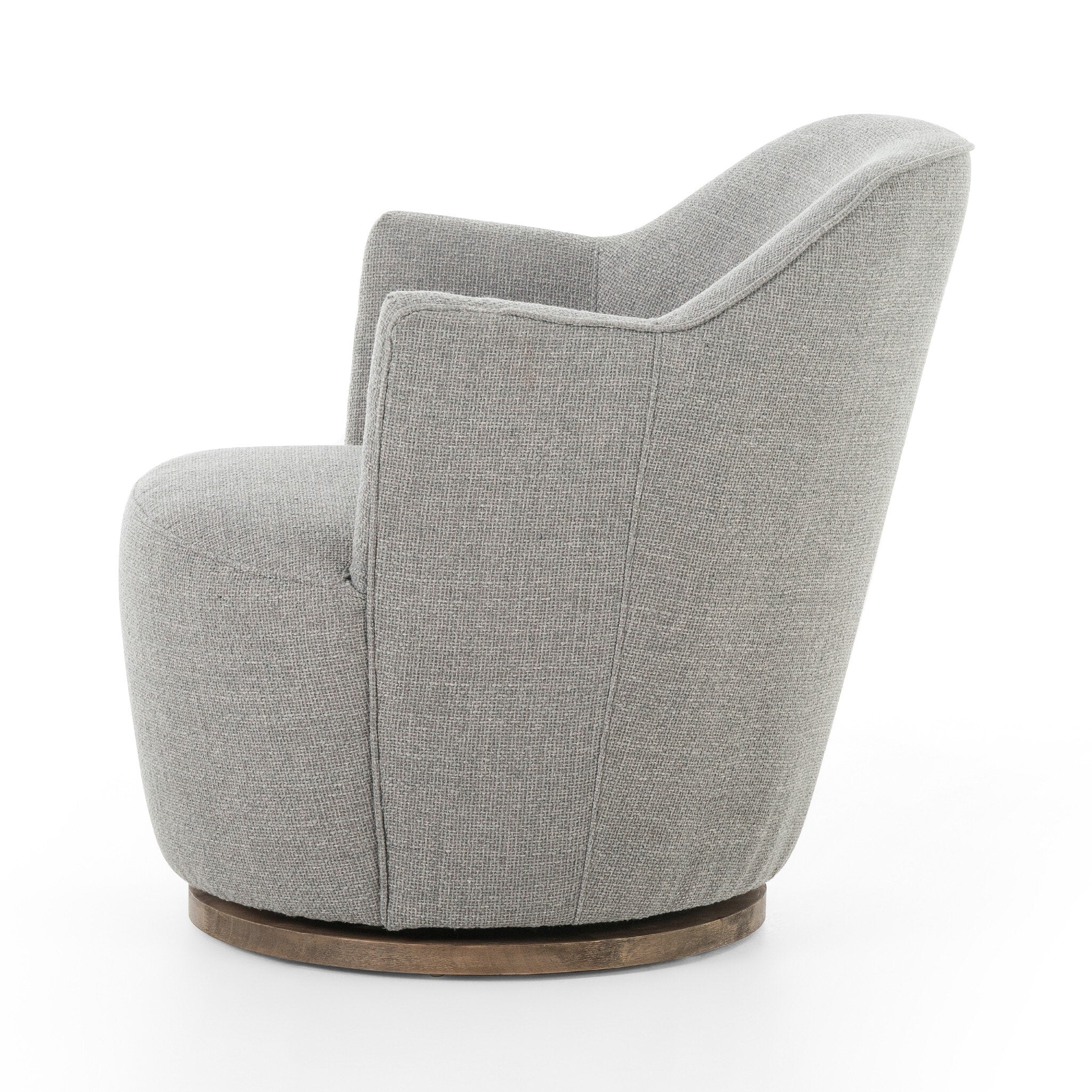 Aurora Swivel Chair - Gibson Silver