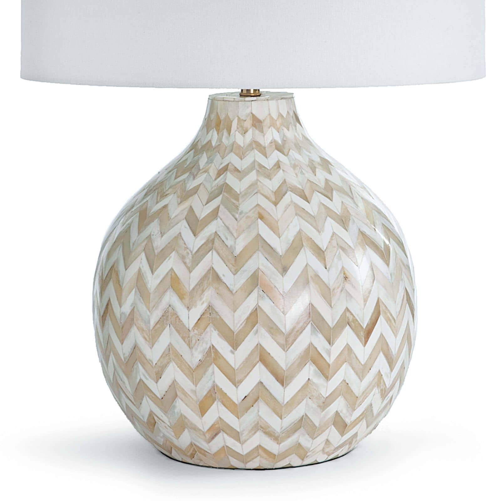 Chevron Bone Table Lamp (Natural)
