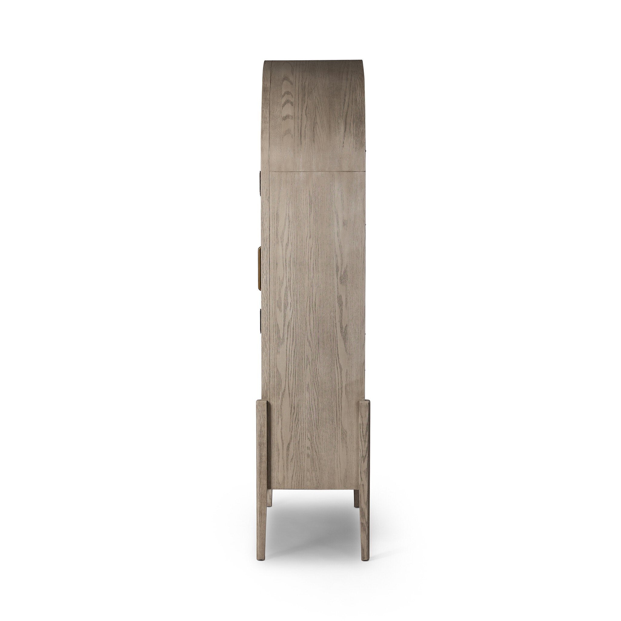 Tolle Panel Door Cabinet - Rustic White Veneer