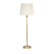 Polly Buffet Lamp (Natural Brass with Oyster Wave Pleat Shade)